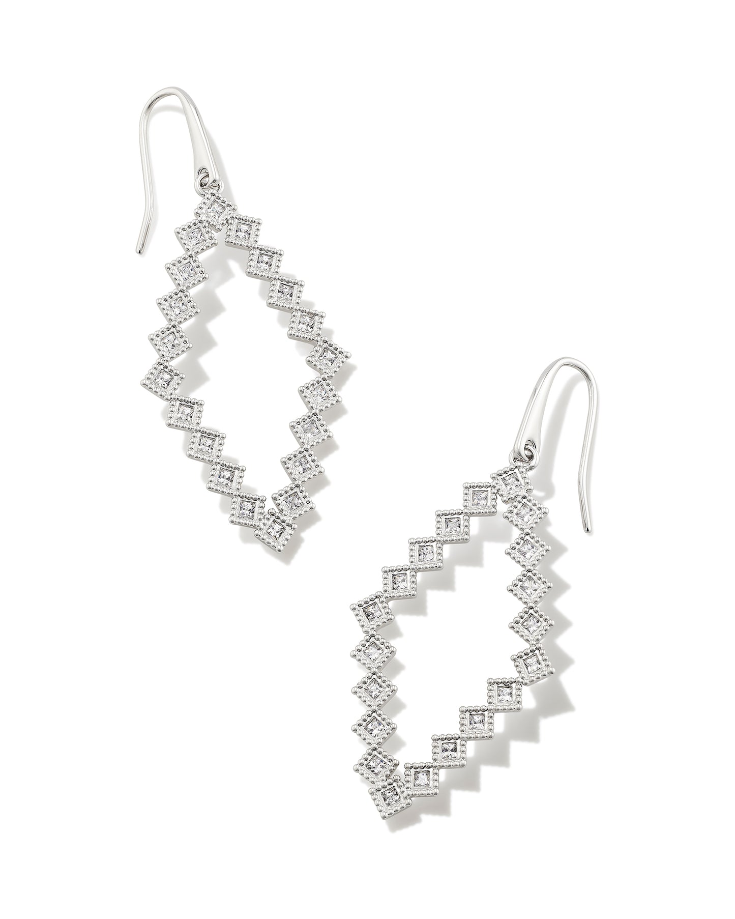 KENDRA SCOTT: KINSLEY OPEN FRAME RHODIUM