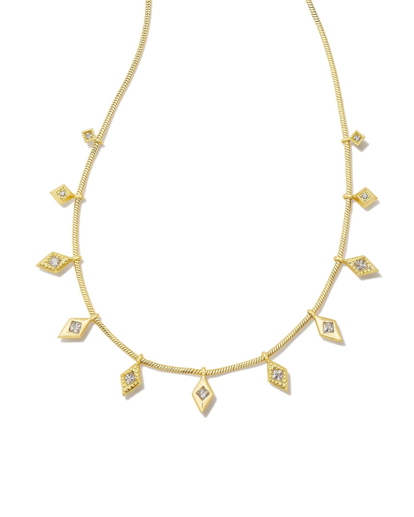 KENDRA SCOTT: KINSLEY STRAND NECKLACE GOLD