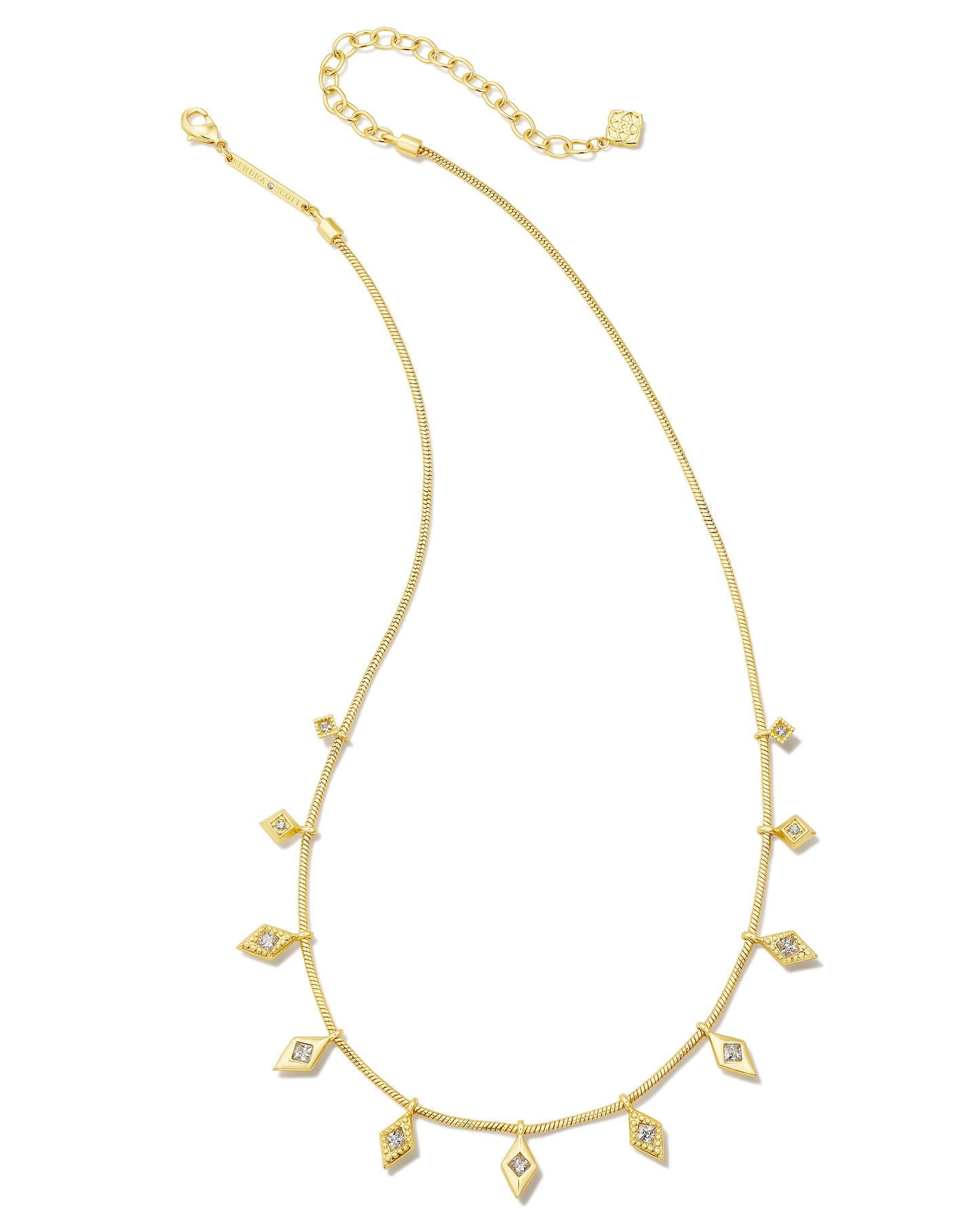 KENDRA SCOTT: KINSLEY STRAND NECKLACE GOLD