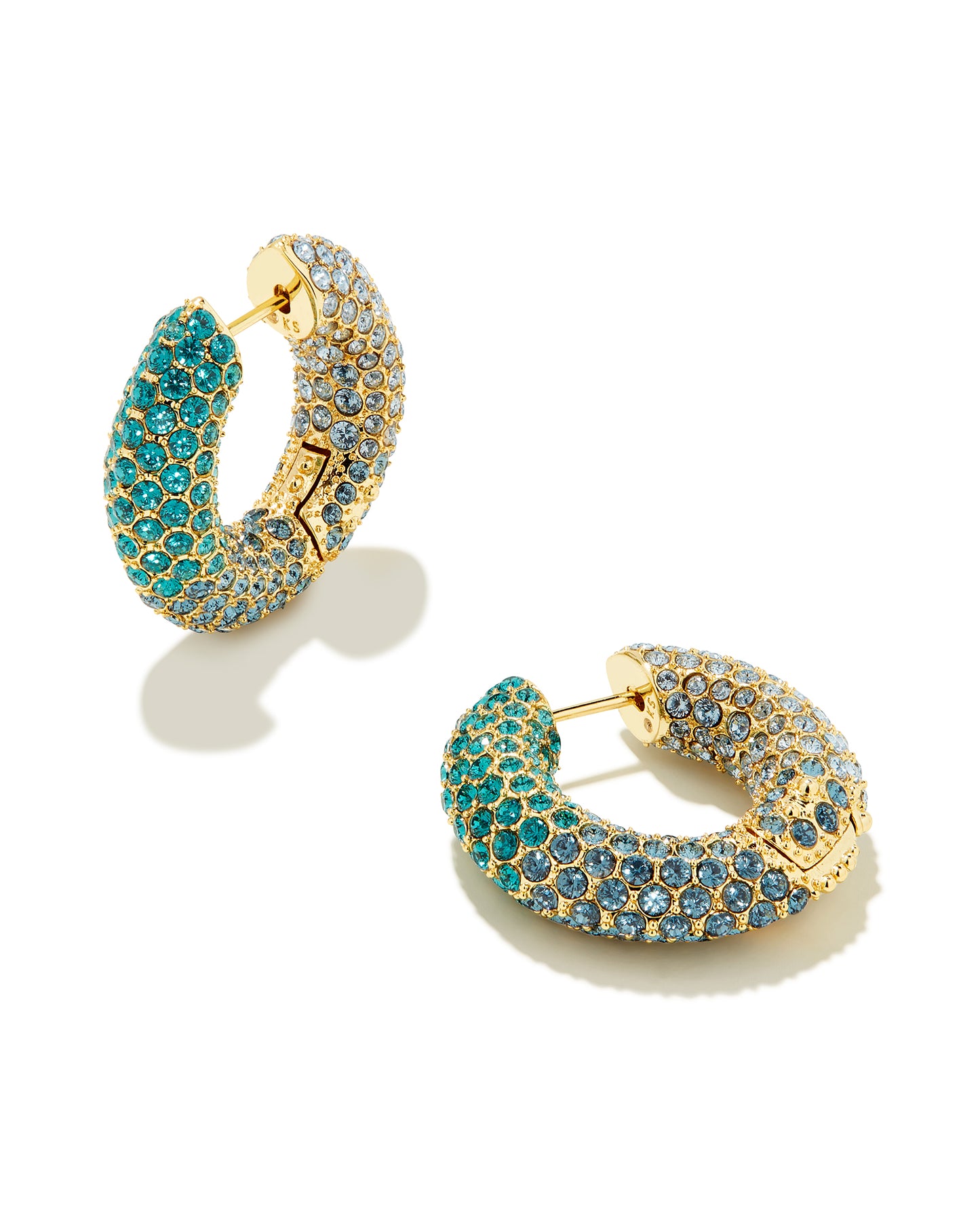 KENDRA SCOTT: MIKKI PAVE HOOP GOLD