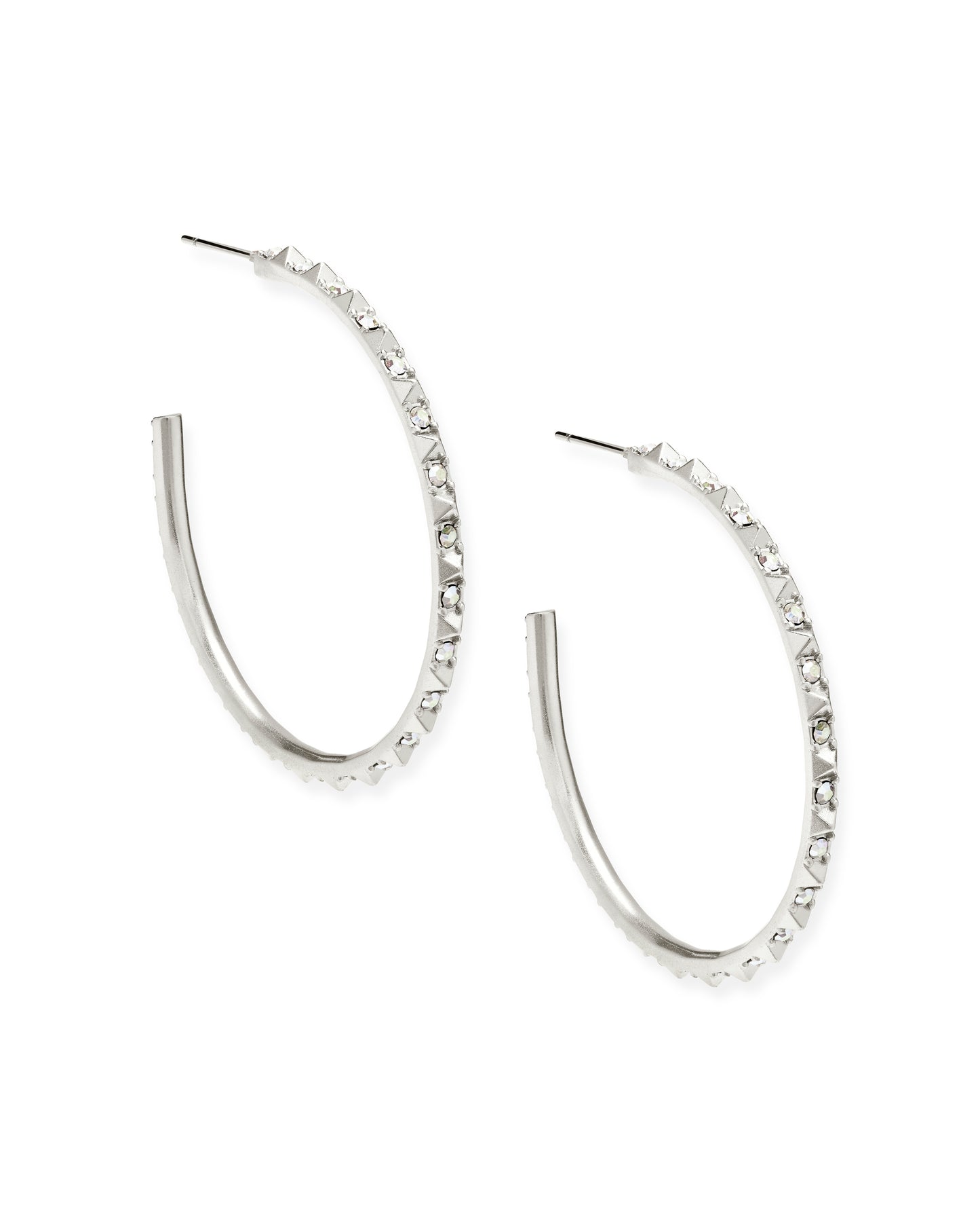 Kendra Scott: Veronica Hoop in Rhodium
