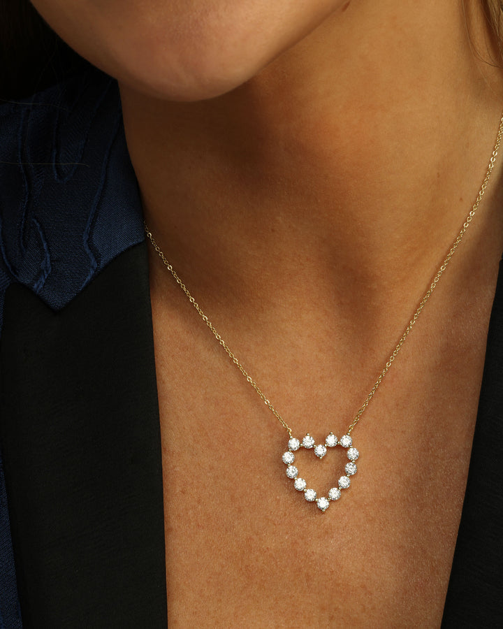 MELINDA MARIA: SHE'S AN ICON BABY HEART NECKLACE-GOLD