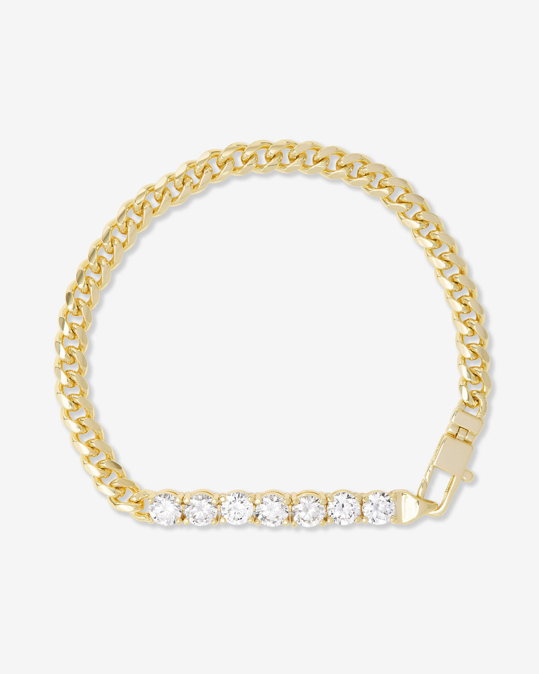MELINDA MARIA: BABY JULIAN LOVES DIAMONDS BRACELET-GOLD