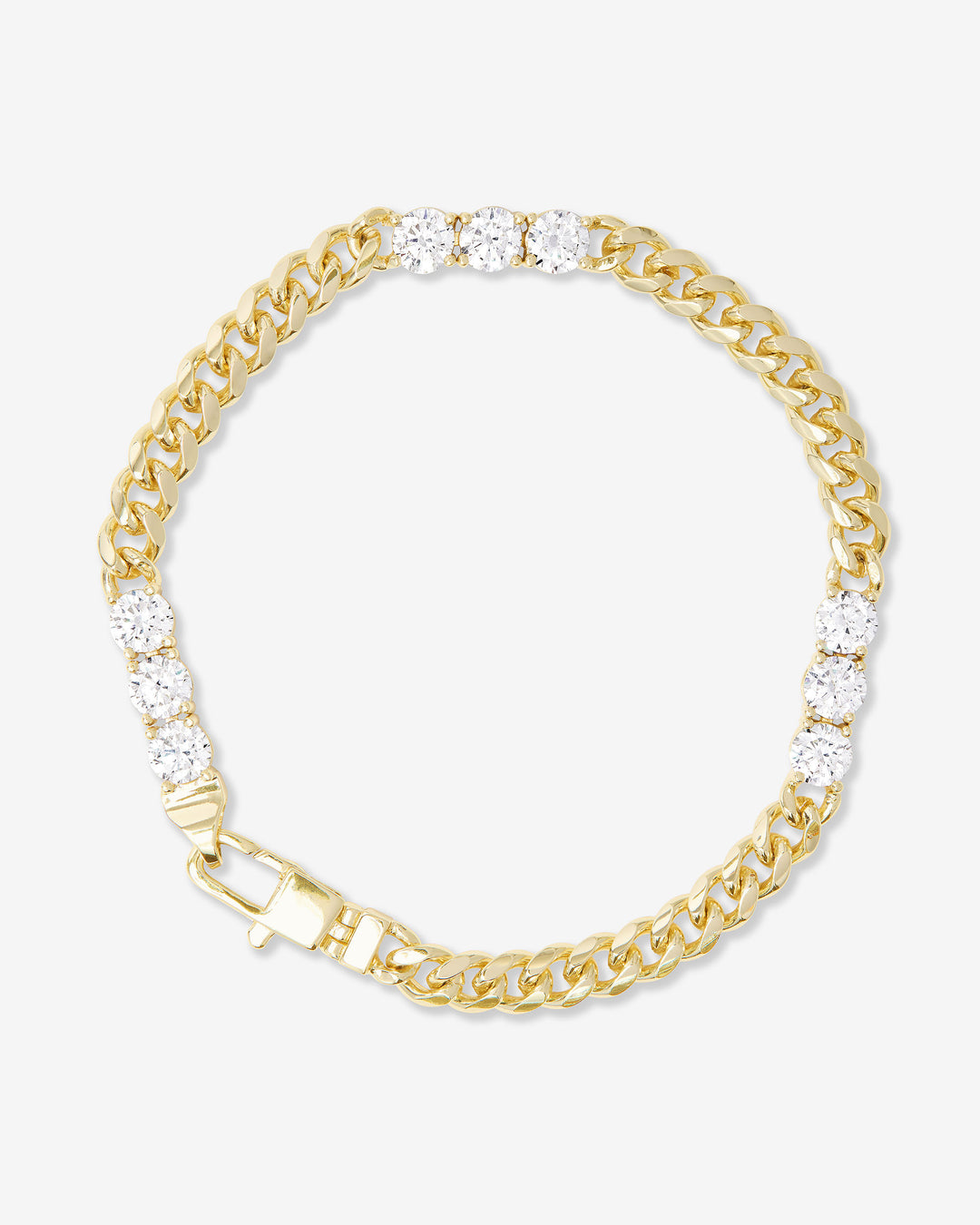 MELINDA MARIA: BABY JULIAN'S OBSESSED W/ DIAMONDS BRACELET-GOLD