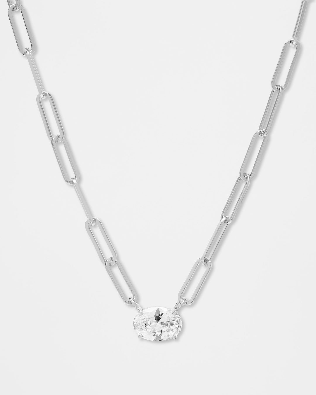 MELINDA MARIA: HELLO GORGEOUS! SAMANTHA CHAIN NECKLACE-SILVER