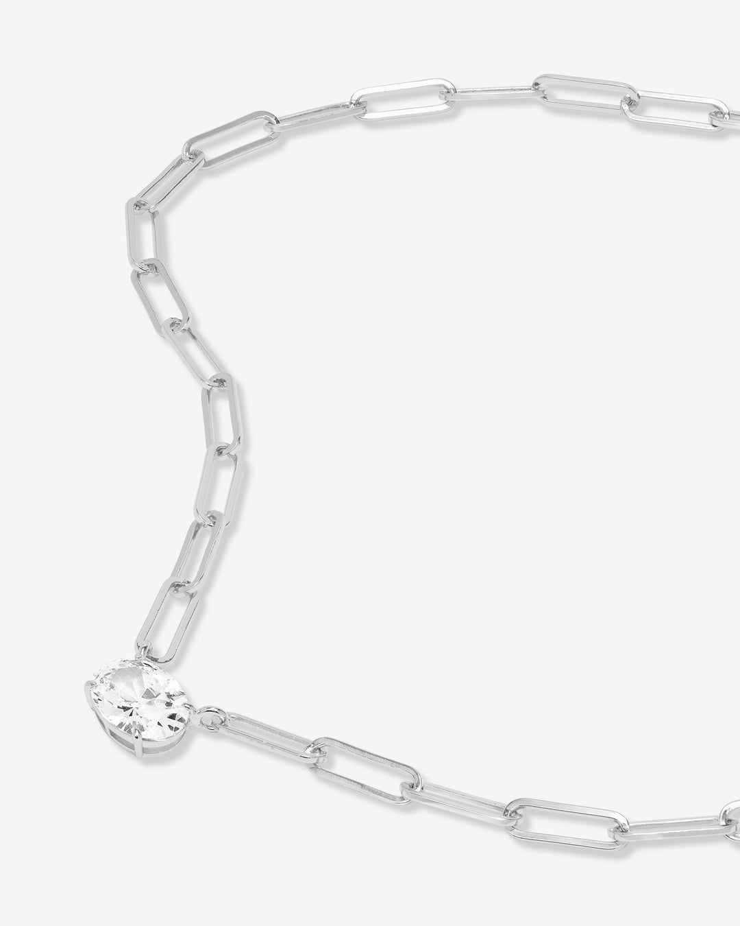 MELINDA MARIA: HELLO GORGEOUS! SAMANTHA CHAIN NECKLACE-SILVER