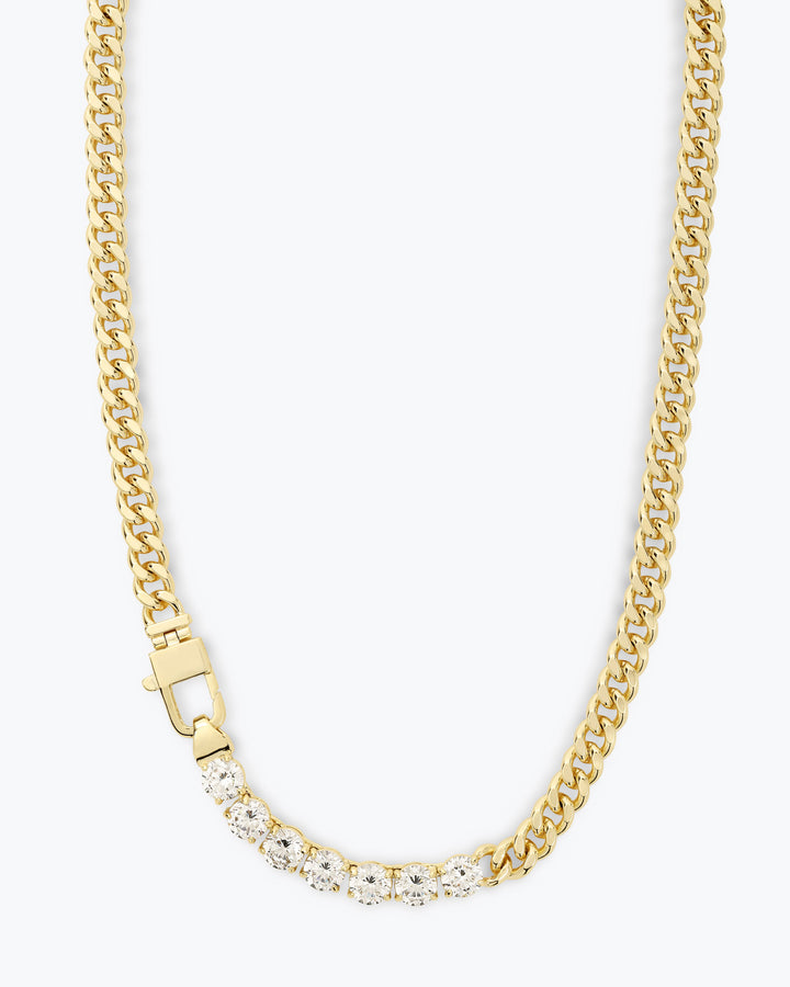 MELINDA MARIA: JULIAN LOVES DIAMONDS NECKLACE-GOLD