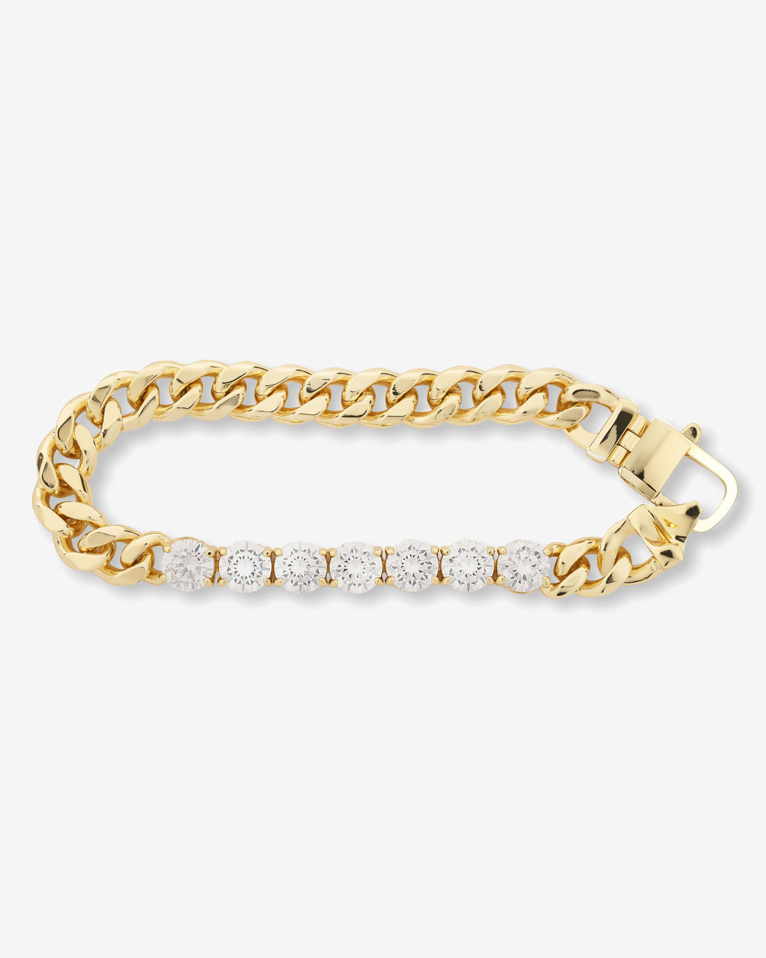 MELINDA MARIA: JULIAN LOVES DIAMONDS BRACELET-GOLD