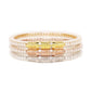 BuDhaGirl 3 Queens All Weather Bangles: Crystal