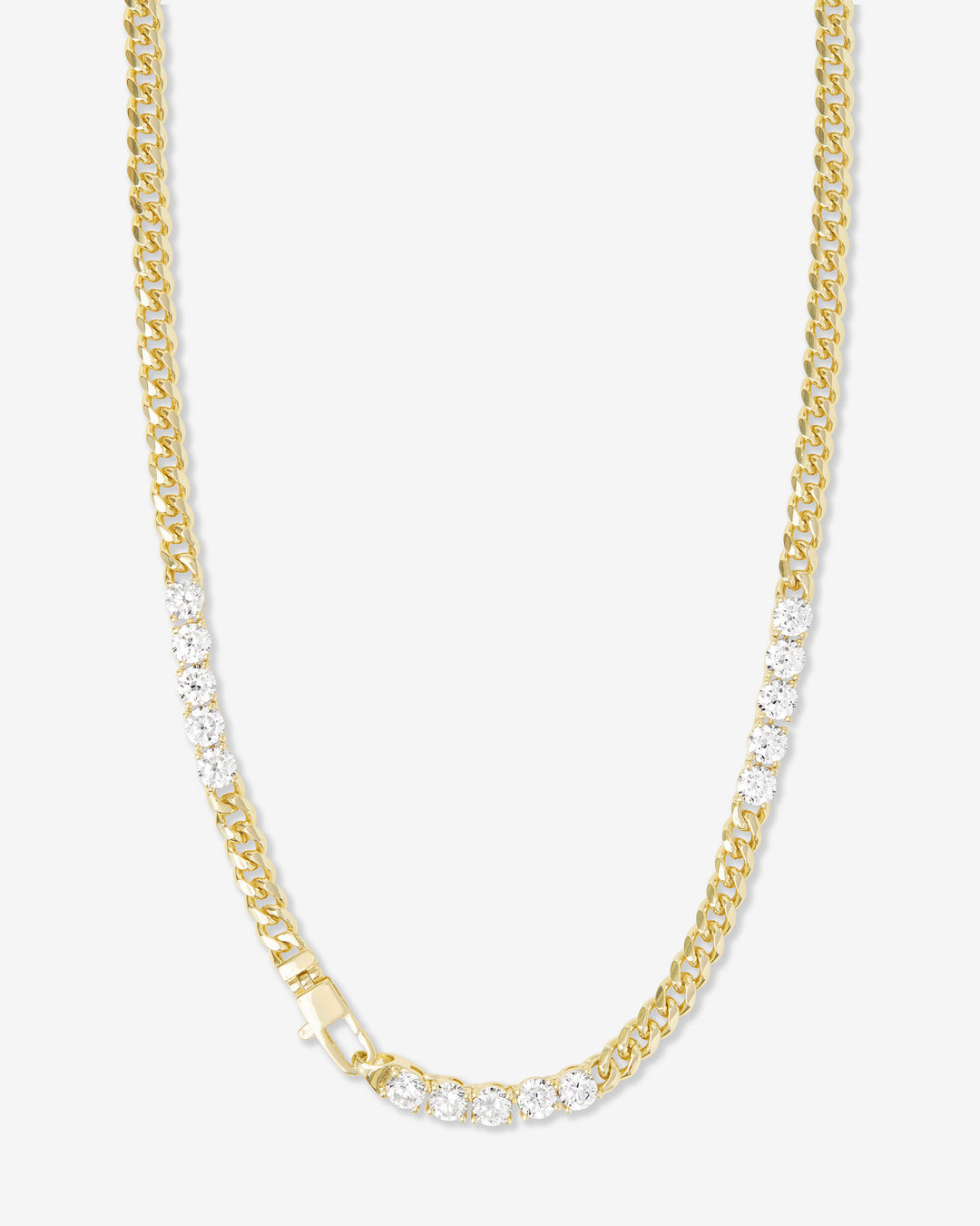 MELINDA MARIA: BABY JULIAN'S OBSESSED W/ DIAMONDS NECKLACE- GOLD
