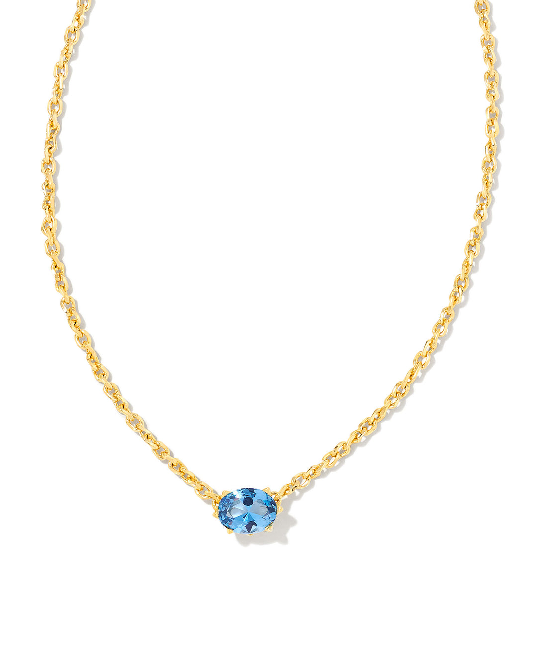 KENDRA SCOTT: Cailin Birthstone Necklace BLUE VIOLET CRYS