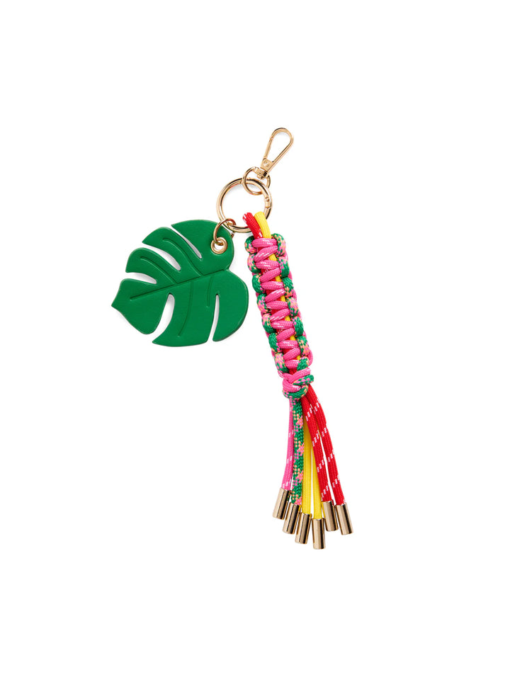 SHIRALEAH: PALM LEAF BAG CHARM/ KEY RING