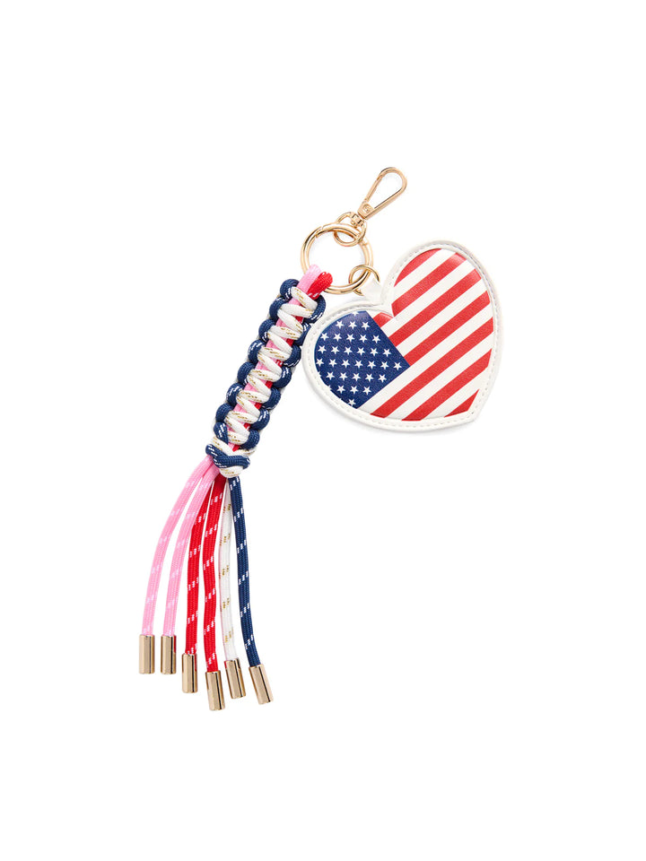 SHIRALEAH: AMERICANA BAG CHARM/ KEY RING