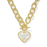 Kendra Scott: Ivory Mother of Pearl Haisley Heart Statement Necklace