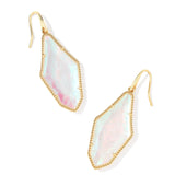 Kendra Scott: Gold Rock Crystal Dichroic Evelyn Drop Earring