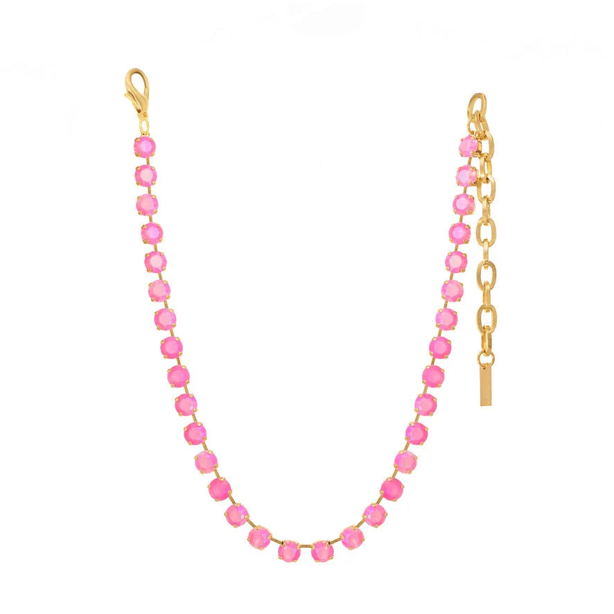 OAKLAND NECKLACE- ELECTRIC PINK IGNITE FROST