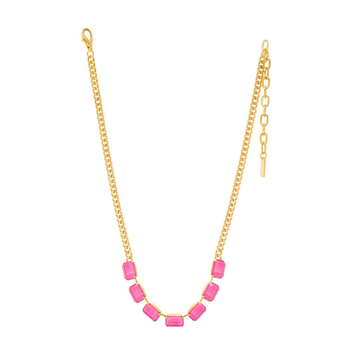 TOVA: MINI JABARI NECKLACE-ULTRA FUCHSIA