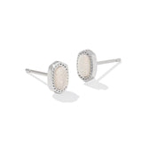 Kendra Scott: Rhodium Iridescent Drusy Mini Ellie Stud