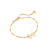 Kendra Scott: Gold Iridescent Drusy Blair Bow Bracelet