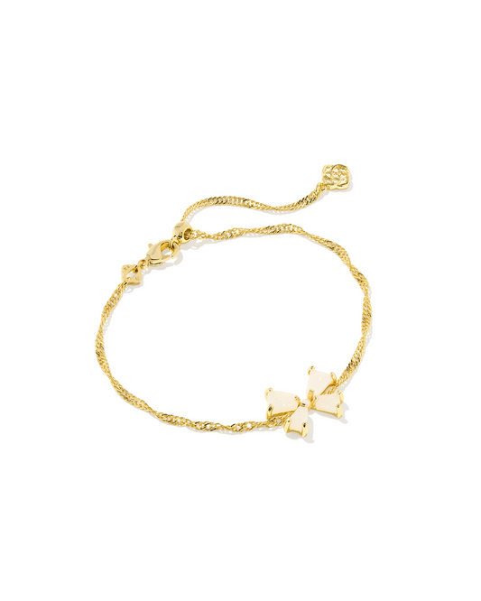 Kendra Scott: Gold Iridescent Drusy Blair Bow Bracelet