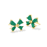 Kendra Scott: Emerald Drusy Blair Bow Stud