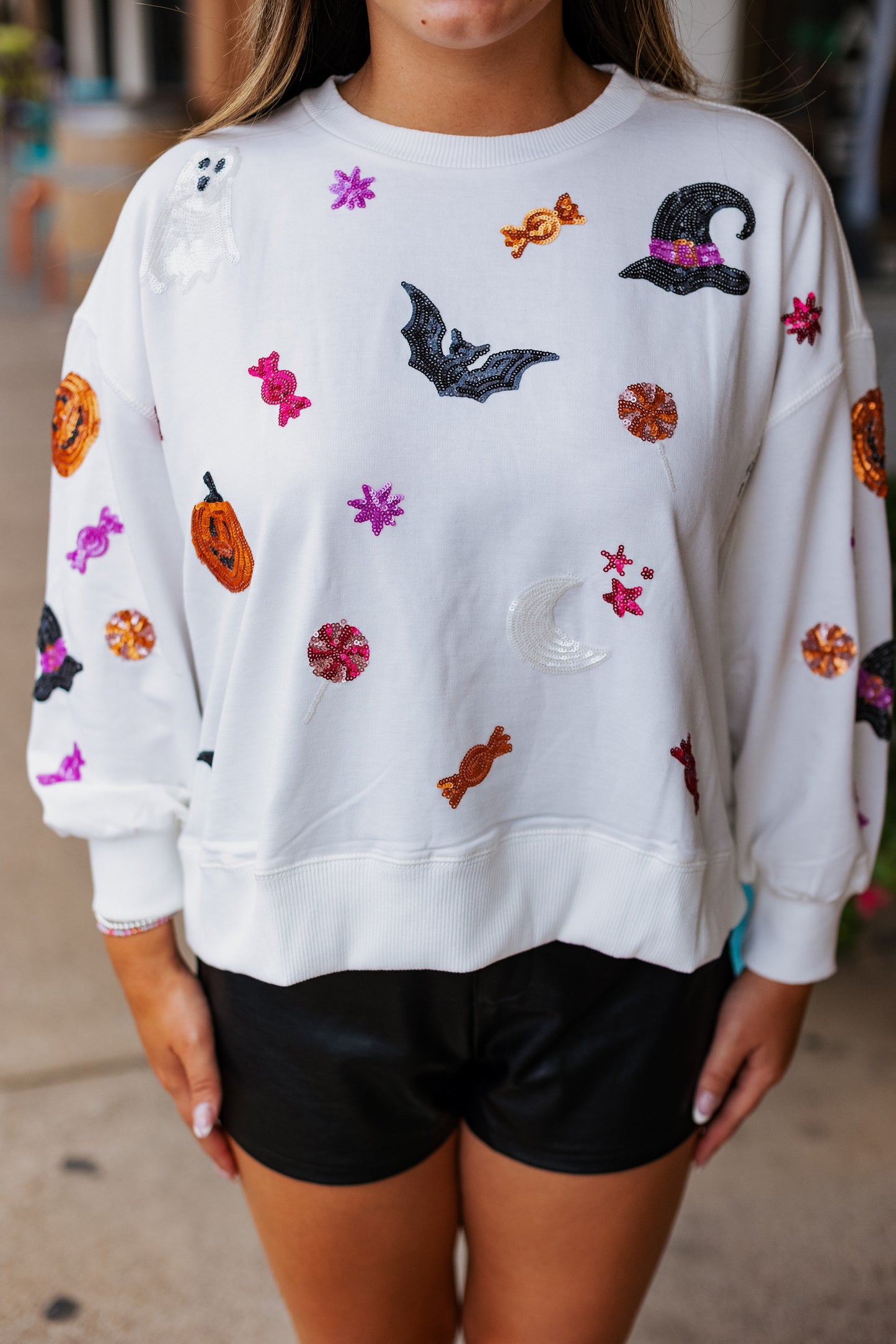 HALLOWEEN SEQUIN PULLOVER