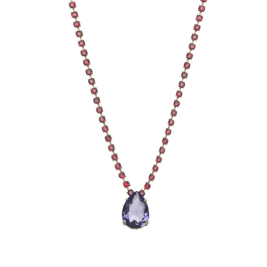 TOVA: MILLI NECKLACE - TANZANITE / SCARLET
