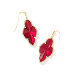 Kendra Scott: Cranberry Illusion Abbie Pave Frame Drop Earring