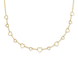 Kendra Scott: Gold Crystal Haisley Heart Strand Necklace