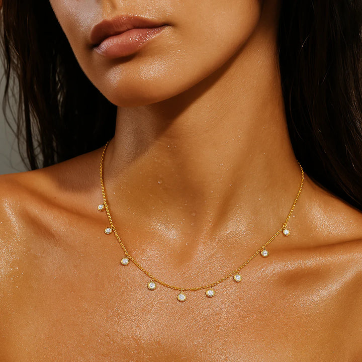 ELLIE VAIL: SALMA DAINTY NECKLACE- GOLD