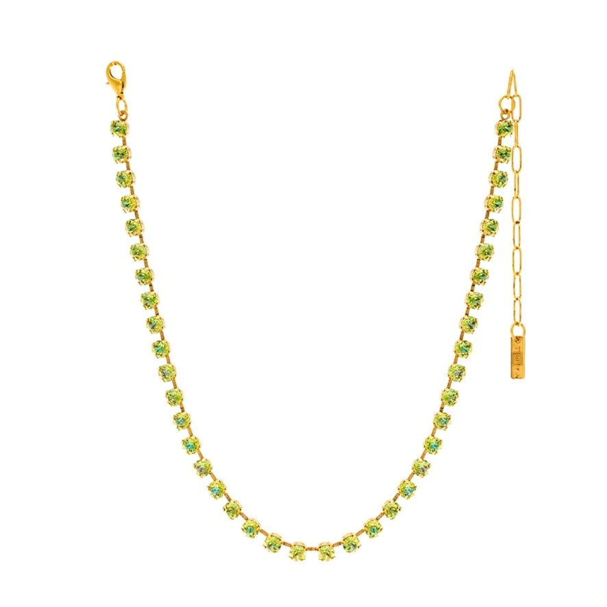 SARINA NECKLACE- PERIDOT GLIMMER