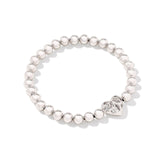 Kendra Scott: Rhodium Holland Heart Stretch Bracelet