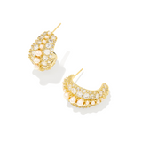 Kendra Scott: Gold Crystal Krista Hoop