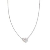 Kendra Scott: Rhodium Holland Heart Pendant Necklace