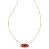 Kendra Scott: Red Crystal Lindy Rae Pendant Necklace