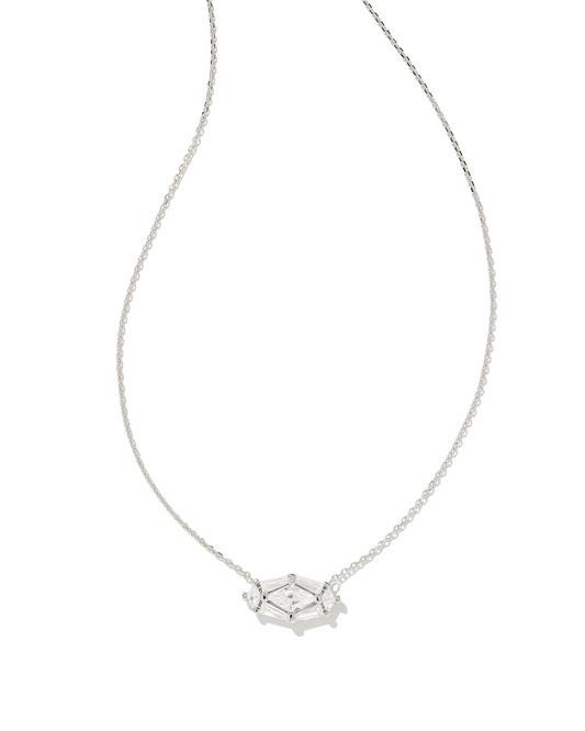 Kendra Scott: Rhodium Crystal Lindy Rae Pendant Necklace