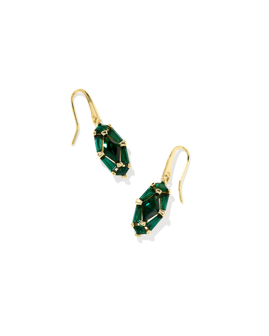 Kendra Scott: Green Crystal Lindy Rae Drop Earring