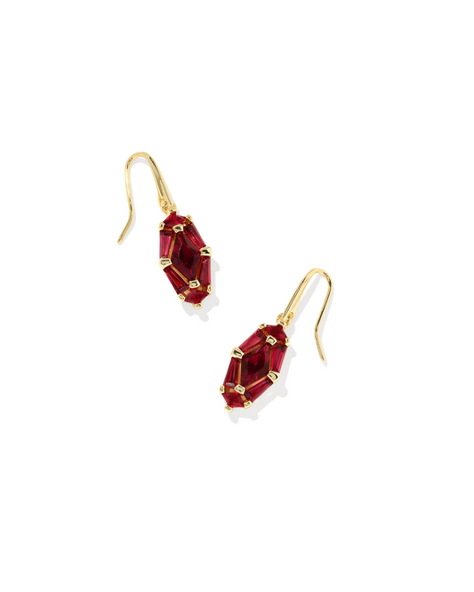 Kendra Scott: Red Crystal Lindy Rae Drop Earring