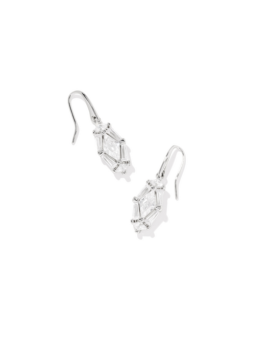 Kendra Scott: Rhodium Crystal Lindy Rae Drop Earring