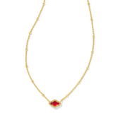 Kendra Scott: Cranberry Illusion Mini Abbie Satellite Pendant Necklace