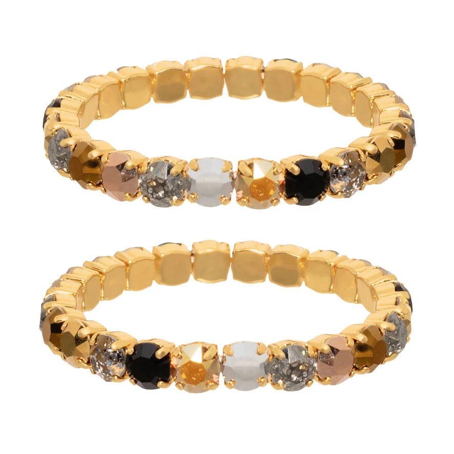 TOVA: OAKLAND STRETCH BRACELET- MIXED METAL