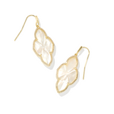 Kendra Scott: Gold Ivory Abbie Pave Frame Drop Earring