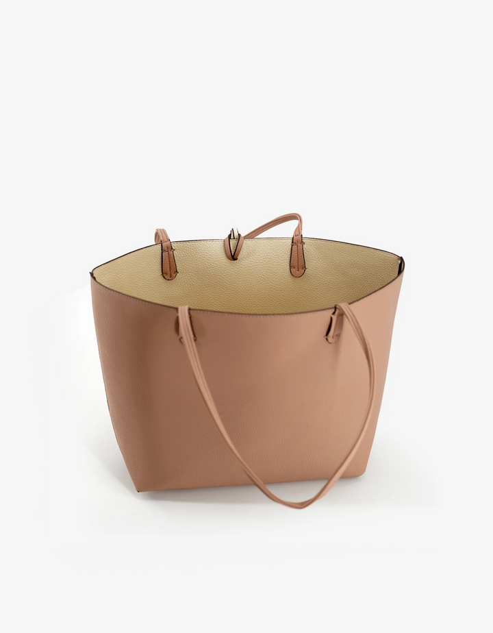 DEPARTURE TOTE: BALLET PINK & CREAM