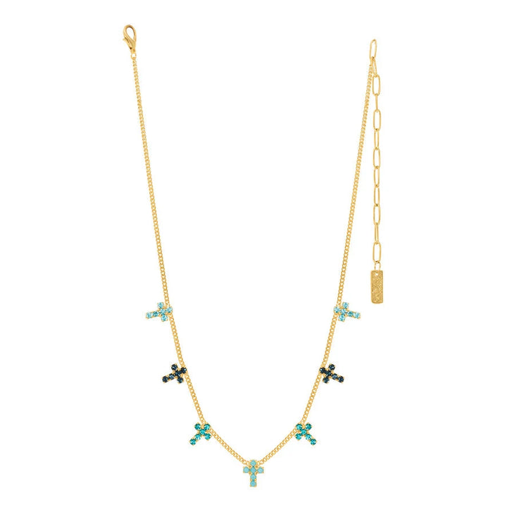 TOVA: MULTI CROSS NECKLACE - MARINA FAIRY