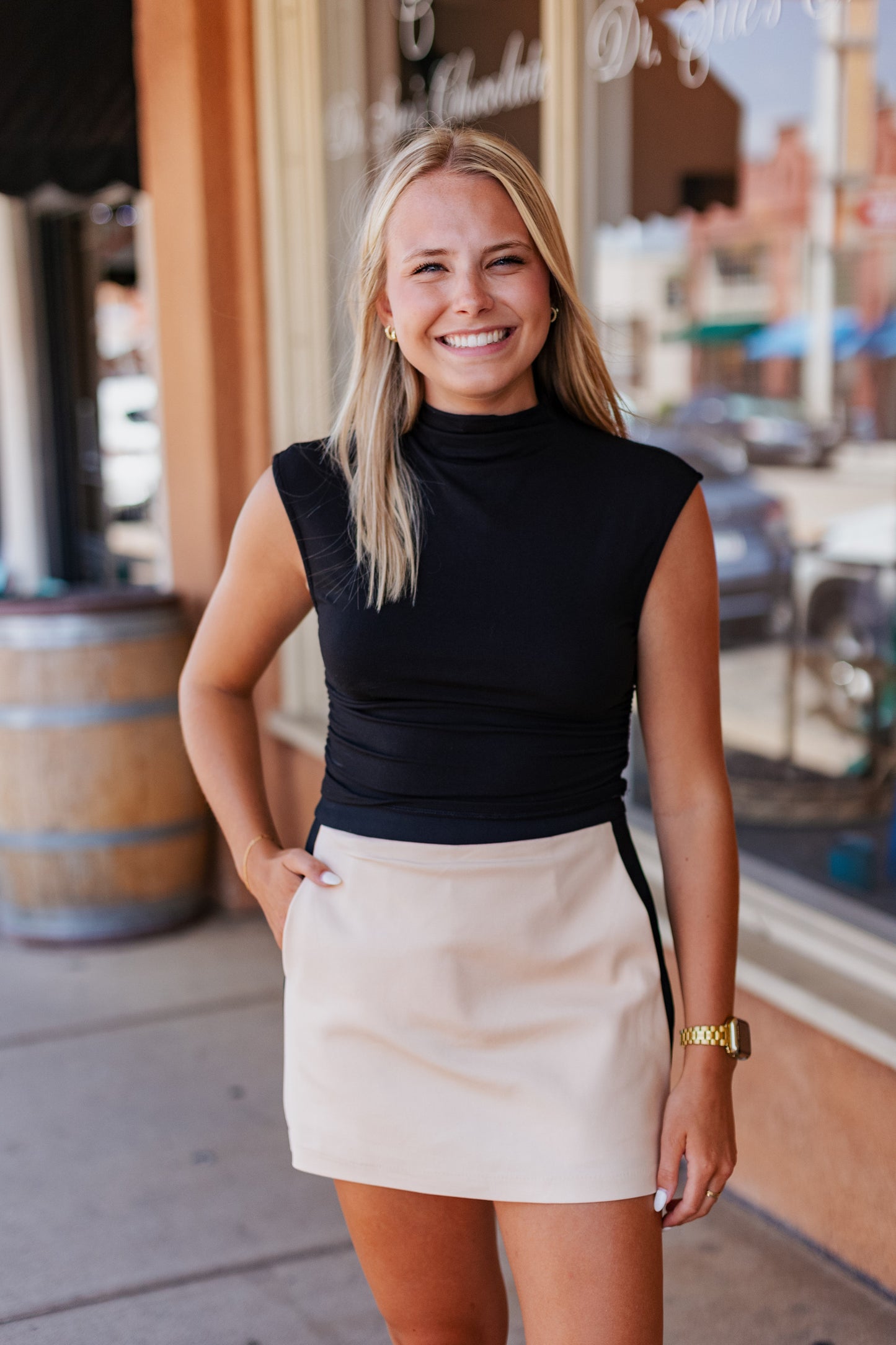 NEUTRAL COLORBLOCK SKORT