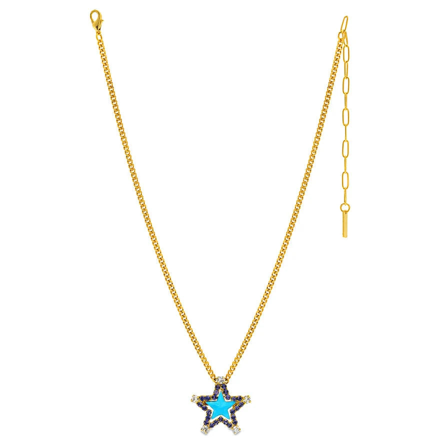 TOVA: SWEET STAR NECKLACE - LIGHT BLUE