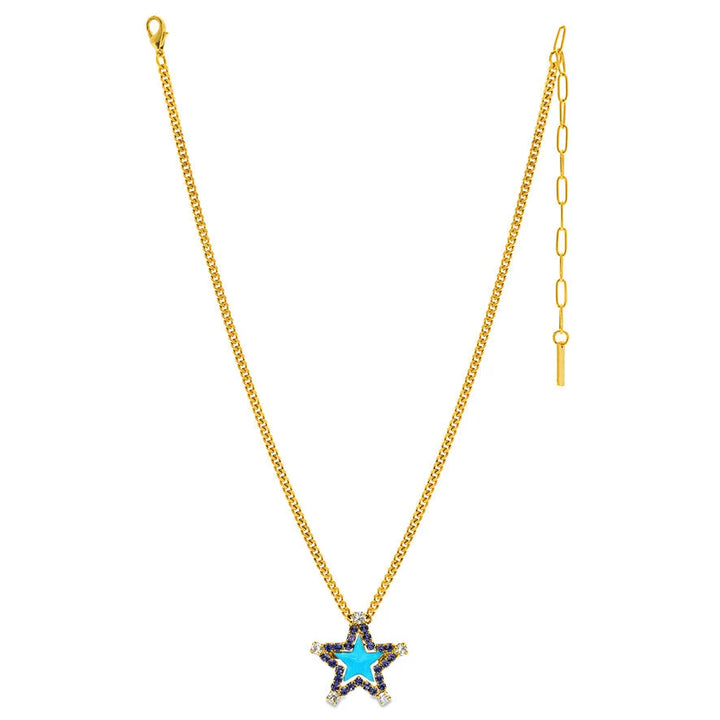 TOVA: SWEET STAR NECKLACE - LIGHT BLUE