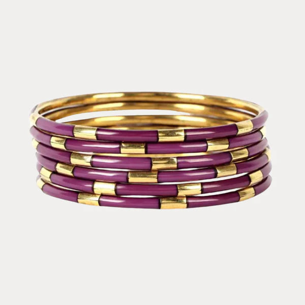 BUDHAGIRL: VEDA BANGLES -AMETHYST