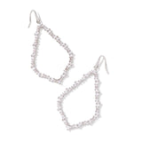 Kendra Scott: Rhodium Sophee Crystal Open Frame Earring