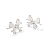 Kendra Scott: Rhodium Iridescent Drusy Blair Bow Stud